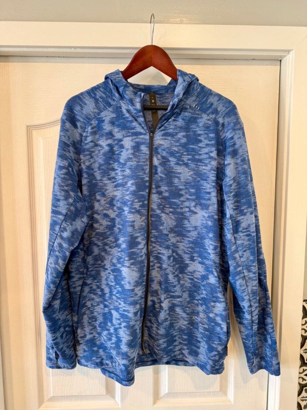 Lululemon Surge Warm Full-Zip Hoodie, Mineral Blue, Men's XL